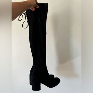 Over the knee boots. Black